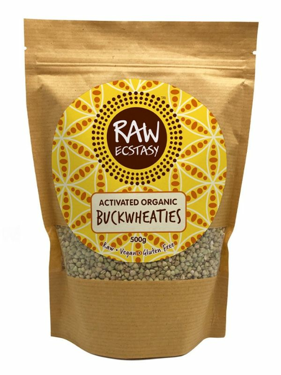 Buckwheaties, Activated Buckwheat, Organic 500g (Raw Ecstasy)
