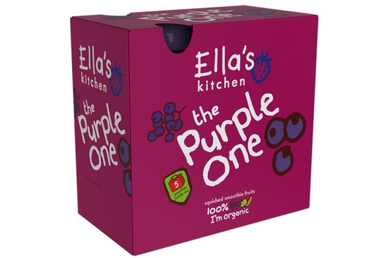 Stage 2 The Purple One Smoothie, Organic Multipack 5x90g (Ella's ...