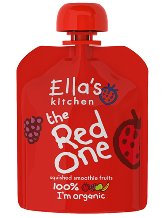 Stage 2 The Red One Smoothie, Organic Single Pouch 90g (Ella's Kitchen)