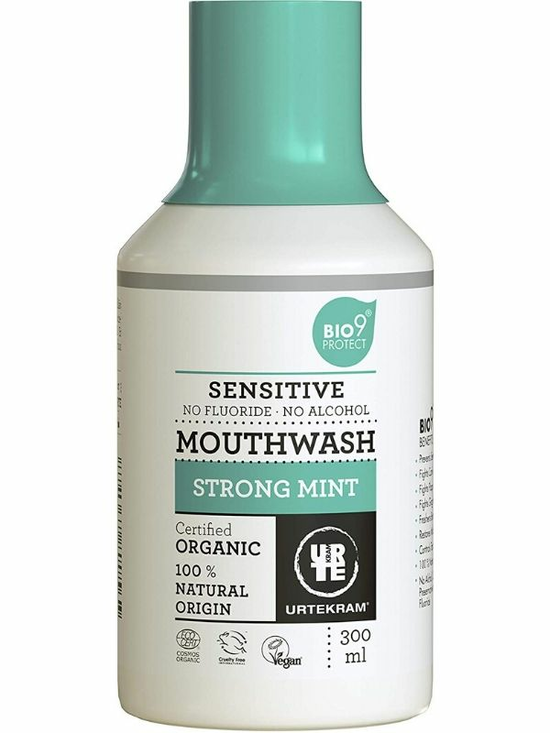 Bio9 Mouthwash Strong Mint, Organic 300ml (Urtekram)