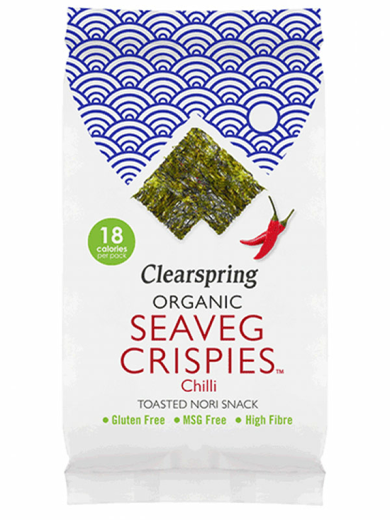 Chilli SeaVeg Crispies, Organic 4g (Clearspring)