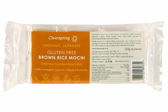 Brown Rice Mochi, Gluten-Free, Organic 250g (Clearspring)