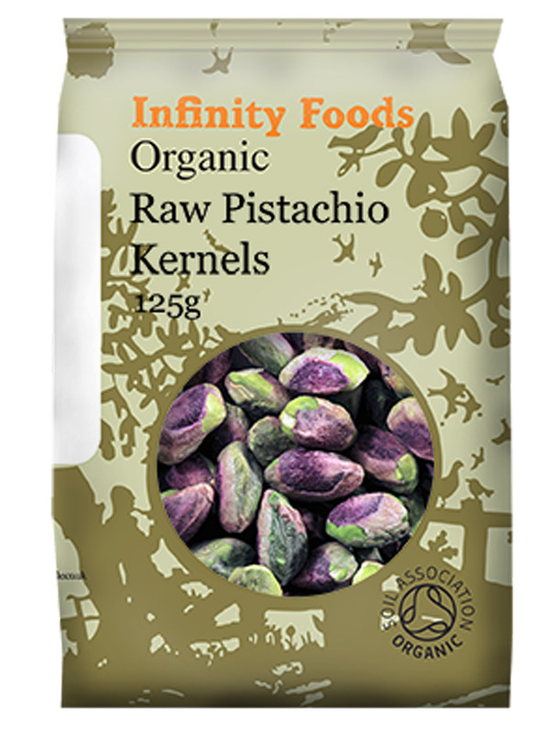 Raw Pistachio Kernels, Organic 125g (Infinity Foods)