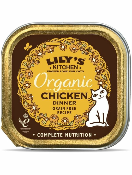 Chicken Dinner for Cats, Organic 85g (Lilys Kitchen)