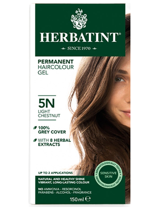 5N Light Chestnut Hair Colour 150ml (Herbatint)