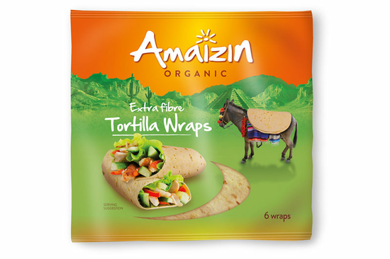 Extra Fibre Tortilla Wraps 240g (Amaizin)