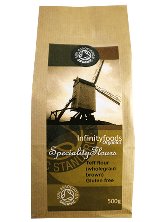 Wholegrain Brown Teff Flour, Organic 500g (Infinity Foods)