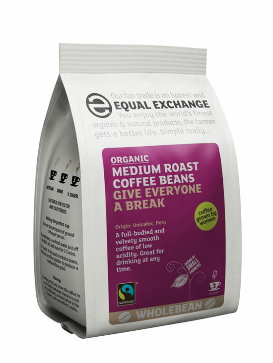 Medium Roast Coffee Beans, Organic 227g (Equal Exchange)