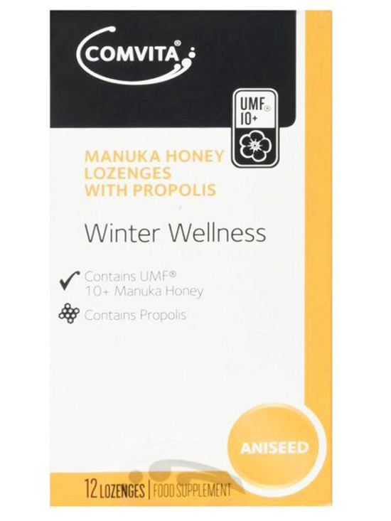Manuka Honey & Propolis Lozenges - Aniseed 54g (Comvita)