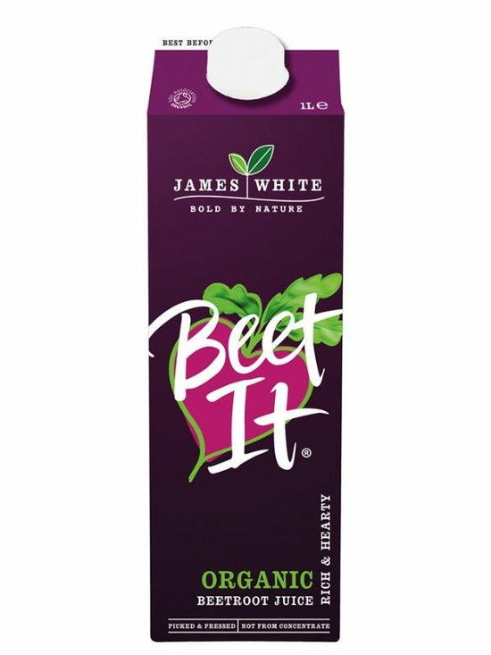 Beet It Beetroot Juice, Organic 1 Litre (James White)