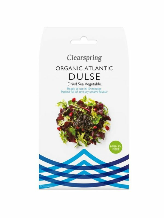 Organic Wild Harvested Dulse Seaweed Sea Vegetable 25g (Clearspring)