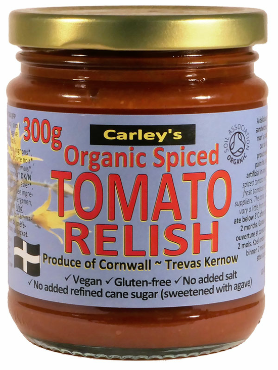 A delicious, gently spiced tomato condiment.