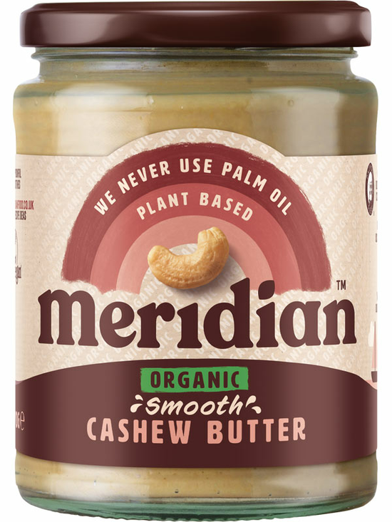 Organic Smooth Cashew Butter 470g (Meridian)