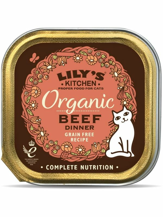 Beef Dinner for Cats, Organic 85g (Lilys Kitchen)
