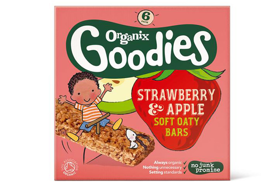 Strawberry and Apple Goodies Oat Bar 6x30g (Organix)