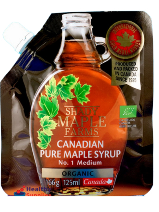 Organic Maple Syrup, 125ml Pouch (Shady Maple Farms)
