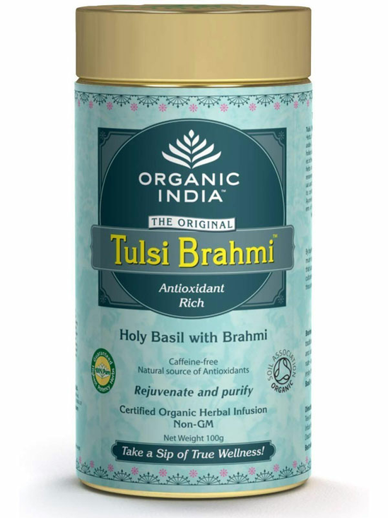 Tulsi Brahmi Loose Leaf Tea, Organic 100g (Organic India)