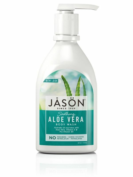 Aloe Vera Satin Body Wash with Pump 900ml (Jason)