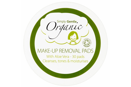 Organic Make-Up Removal Pads, 30 Pads (Simply Gentle)
