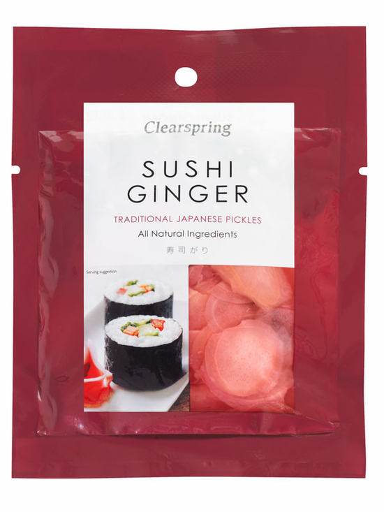 Sushi Ginger 105g (50g drained) (Clearspring)