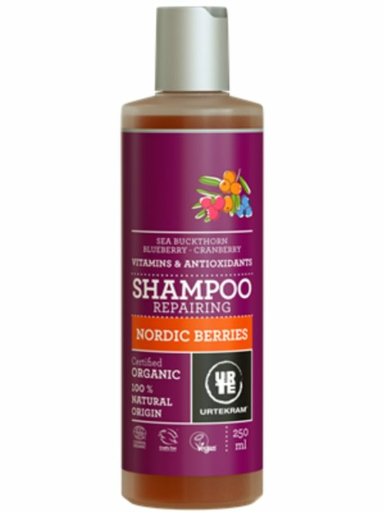 Nordic Berries Shampoo for Normal Hair, Organic 250ml (Urtekram)