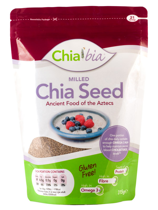 Chia seed milled into a powder for ease of use.