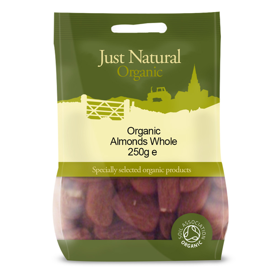 Almonds Whole 250g, Organic (Just Natural Organic)