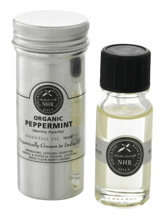Organic Peppermint Oil 10ml, Food Grade (NHR Organic Oils)