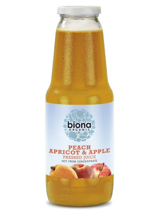 Peach, Apricot & Apple Juice, Organic 1 Litre (Biona)