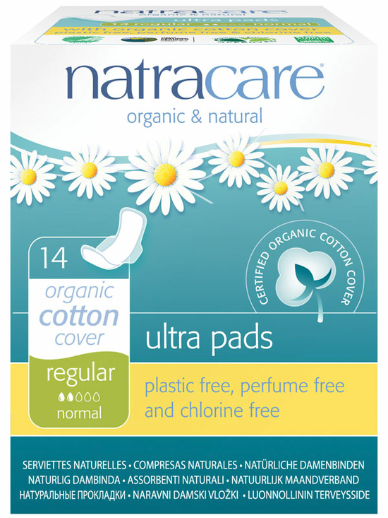 Ultra Pads, Regular with Wings x14 (Natracare)