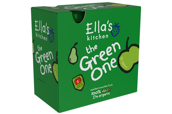 Stage 2 The Green One Smoothie, Organic Multipack 5x90g (Ella's Kitchen)