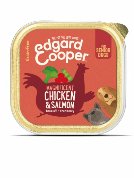 Chicken and Salmon With Broccoli and Pea 150g (Edgard & Cooper)