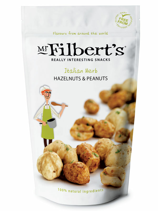 Italian Herb Hazelnuts & Peanuts 120g (Mr Filbert's)