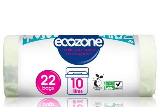 Compostable Caddy Liners, Organic 22 Bags (Ecozone)