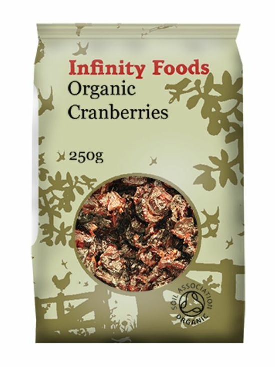 These organic cranberries are surprisingly juicy.