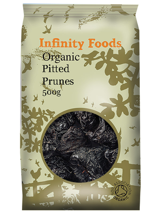 Soft, juicy organic Prunes from Infinity.