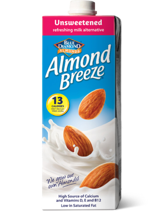 Almond Breeze Unsweetened 1 Litre (Blue Diamond)