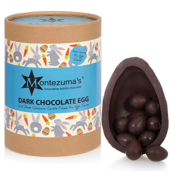 Dark Chocolate Easter Egg with Mini Truffle Eggs 350g (Montezuma's)