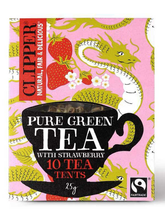 Clipper Green Tea with Strawberry, 10 bags