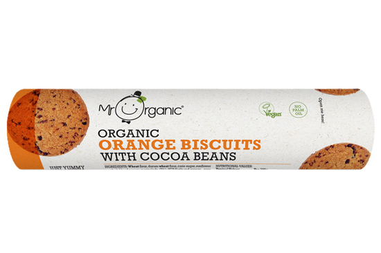 Organic Orange Biscuits 250g (Mr Organic)