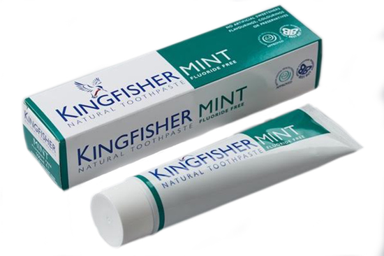 Natural Mint Fluoride-Free Toothpaste 100ml (Kingfisher)