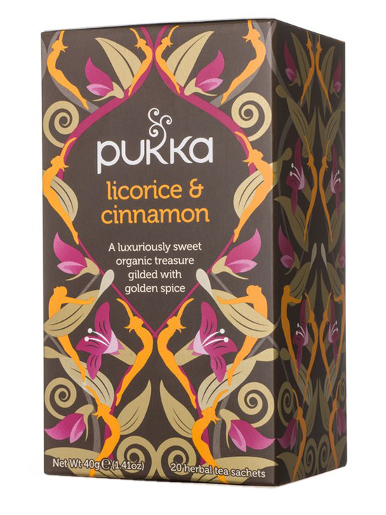 Licorice & Cinnamon Tea, Organic 20 x Sachets (Pukka)