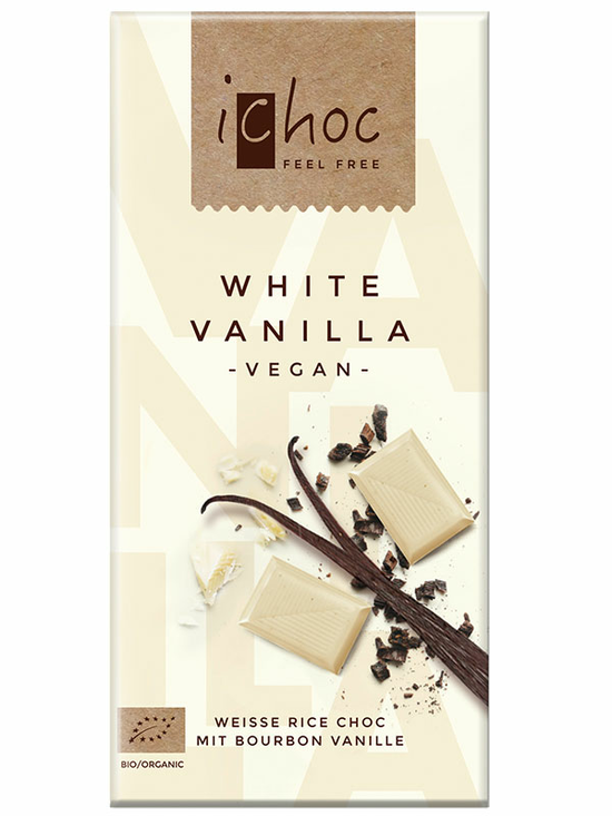 White Vanilla Rice Chocolate 80g (iChoc)
