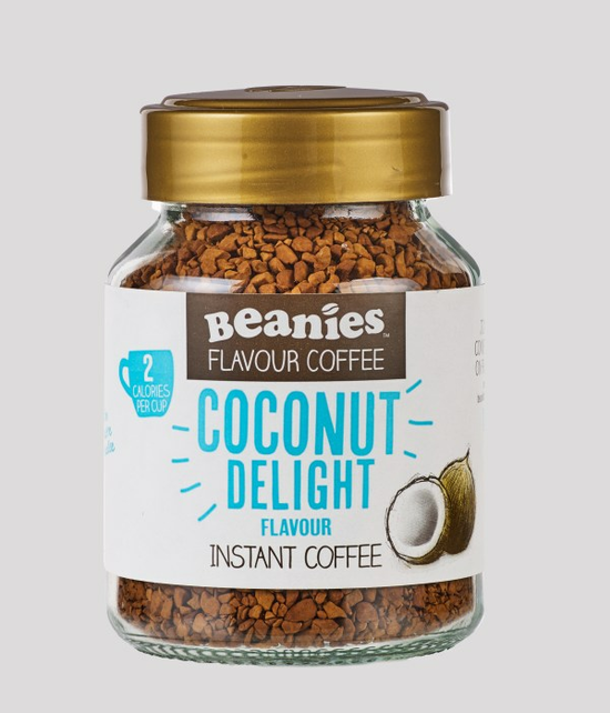 Coconut Flavoured Instant Coffee 50g, (Beanies Coffee)