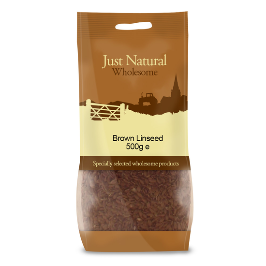 Brown Linseed 500g (Just Natural Wholesome)