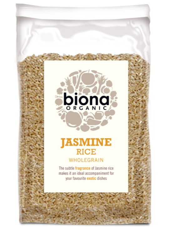 Organic Jasmine Brown Rice 500g (Biona)