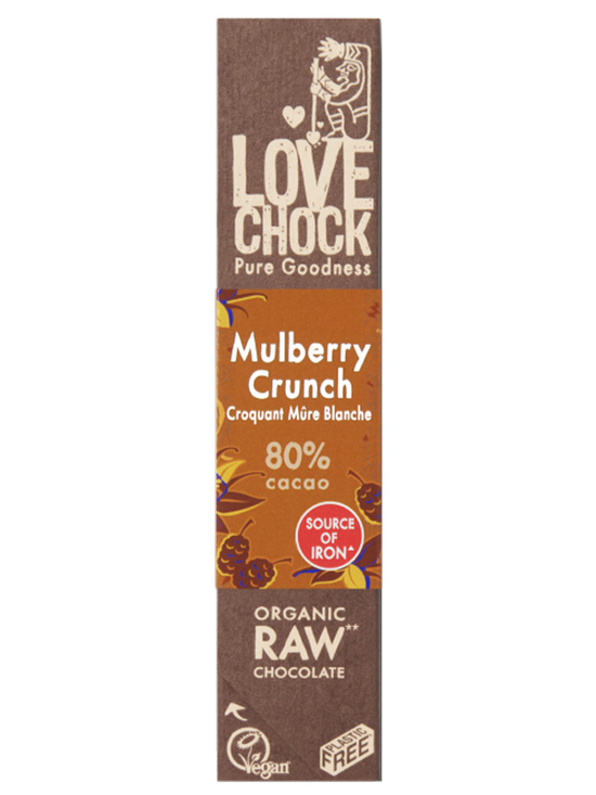 Organic Mulberry Crunch Bar 40g (Lovechock)