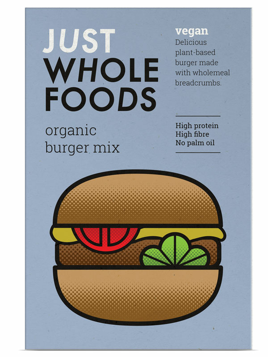 Vegan Burger Mix, Organic 125g (Just Wholefoods)