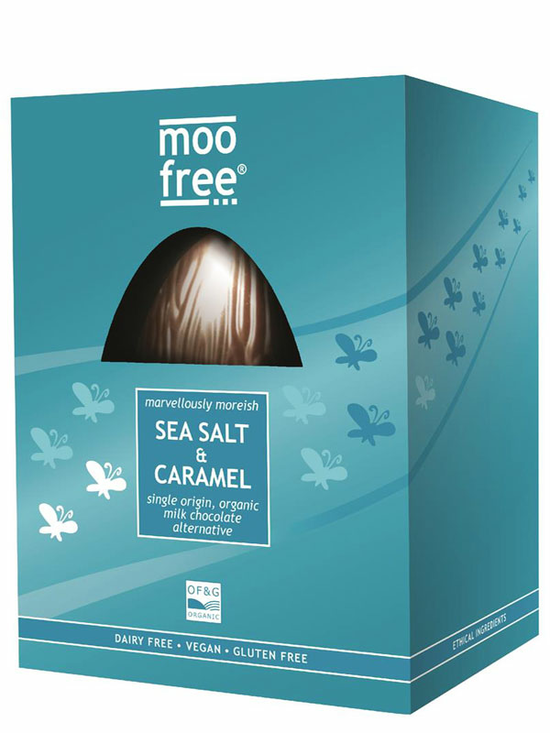 Sea Salt & Caramel Vegan Easter Egg, Organic 160g (Moo Free)