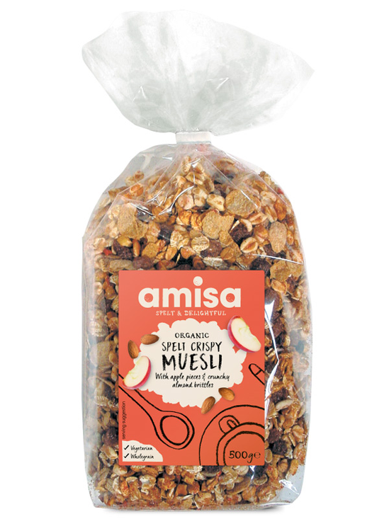 Crispy Spelt Muesli, Organic 500g (Amisa)